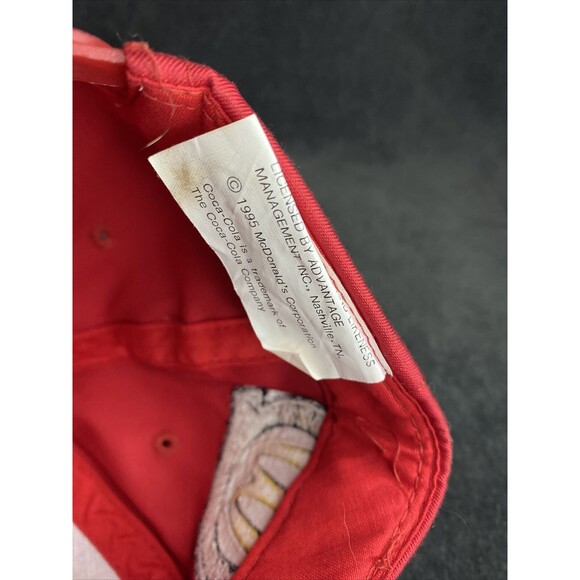 Vintage 90s McDonald's Racing Team Bill Elliot 94 Promo Snapback Hat Red 1995 - Picture 8 of 8